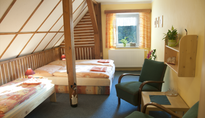 Pension U Hlavičků na Malém Semerinku Janov nad Nisou - Třílůžkový pokoj